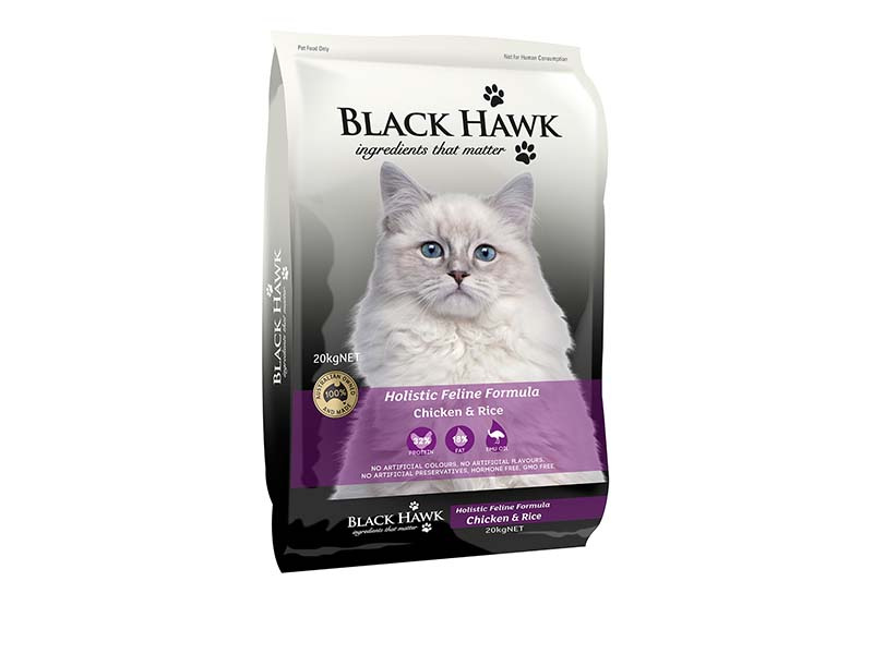 Black hawk chicken and rice clearance cat